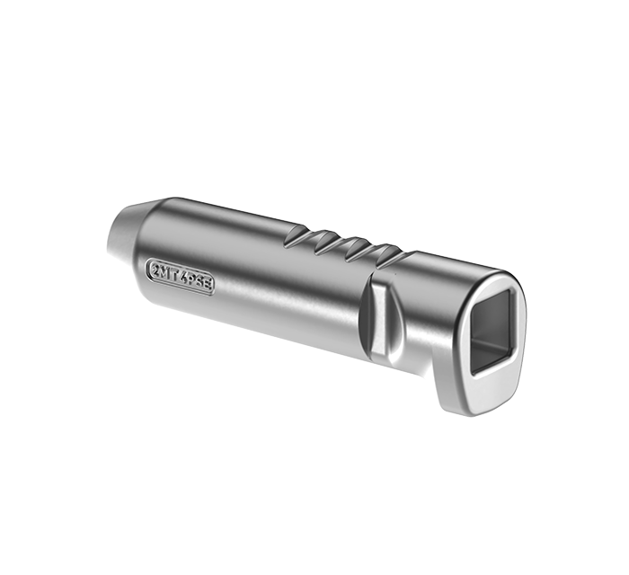 MTG SYSTEMS / TWINMET - Self-extracting pin for intermediate adapters / teeth in isometric view