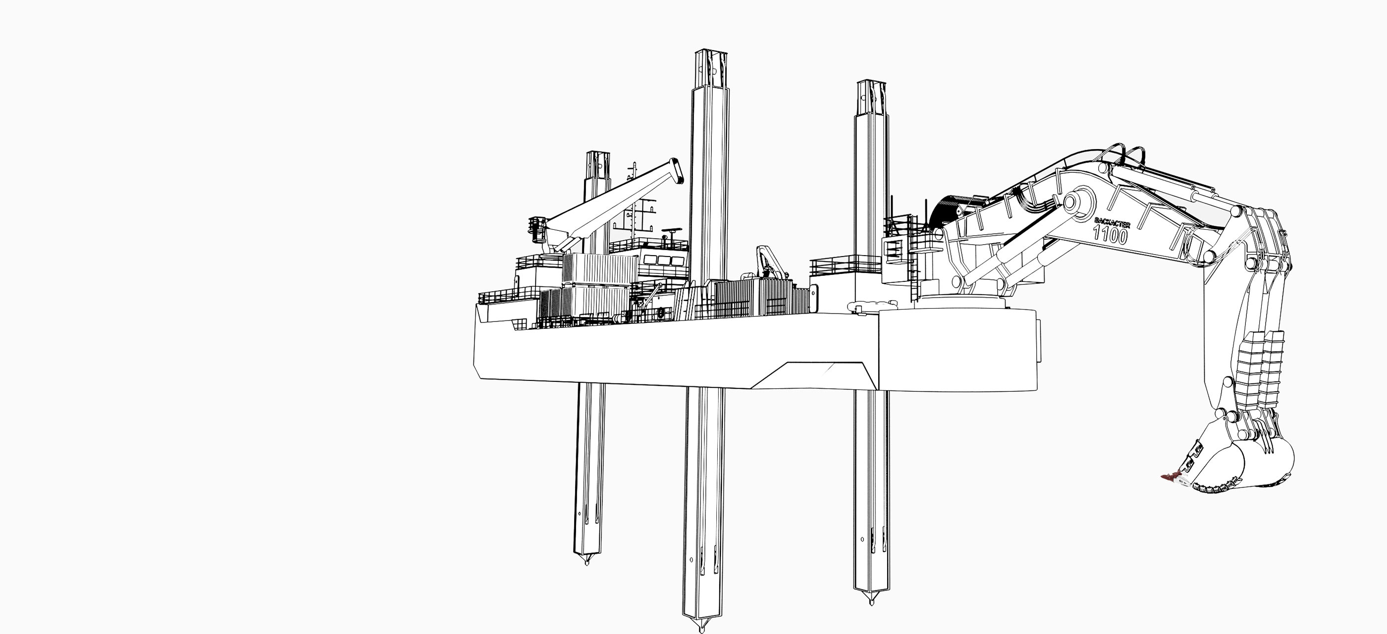 backhoe-dredger