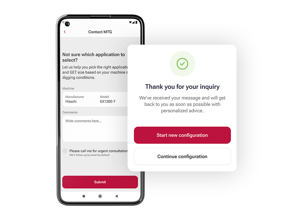 MTG Configurator Support & Guidance Contact Form